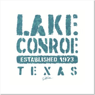 Lake Conroe, Est. 1973, Texas Posters and Art